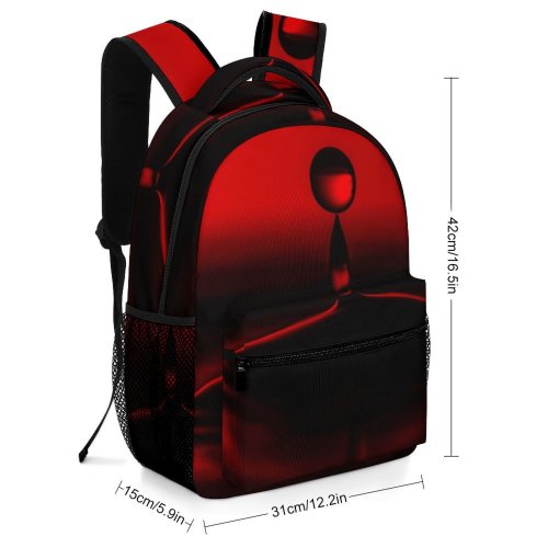 yanfind Children's Backpack Dark Smooth Drop Round Art Droplet Texture Waterdrop Preschool Nursery Travel Bag