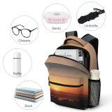 yanfind Children's Backpack Exploration Afterglow Scenery Sunset Galaxy Atmosphere Sunrise Scenic Astronomy Outdoors Preschool Nursery Travel Bag
