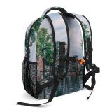 yanfind Children's Backpack Boats Amsterdam City Office Canal Clouds Parked  Buildings Watercrafts Urban River Preschool Nursery Travel Bag