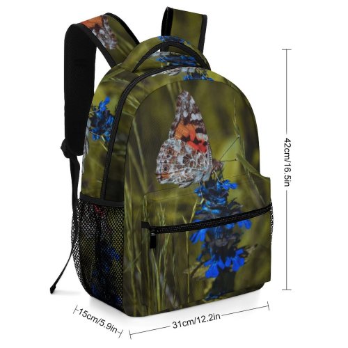 yanfind Children's Backpack Butterfly Insect Invertebrate Flower Podvysokoye Plant  Summer Flora Lupin Preschool Nursery Travel Bag