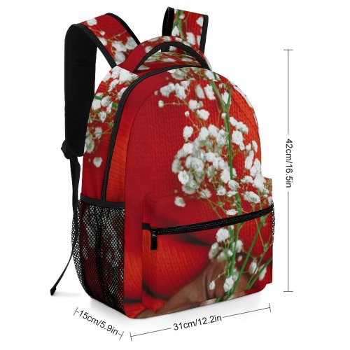 yanfind Children's Backpack Elegant Serene Floral Vogue Winter Bouquet Sensual Beautiful Delicate Romance Branch Preschool Nursery Travel Bag