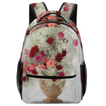 yanfind Children's Backpack Flora Petals Roses Vase Rose Decoration Flowers Bloom Preschool Nursery Travel Bag