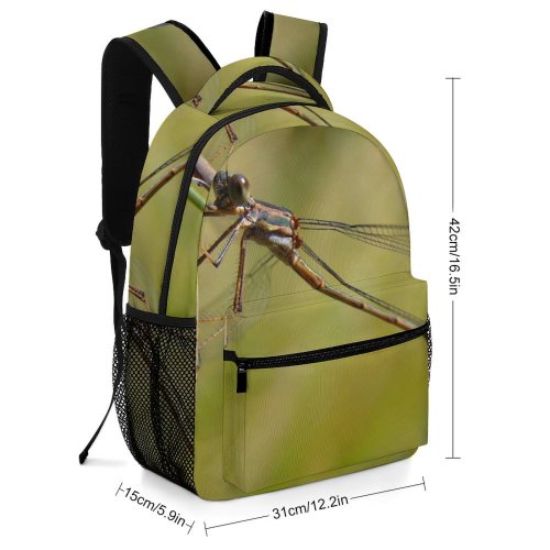 yanfind Children's Backpack Insect Damselfly Dragonflies Damseflies Net Winged Insects Invertebrate Grass Family Preschool Nursery Travel Bag