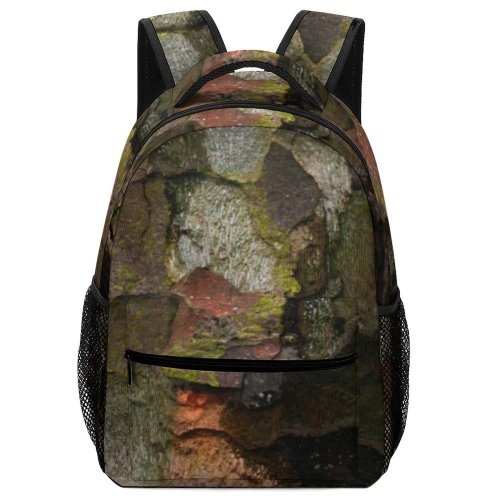 yanfind Children's Backpack Cave Thame Uk Art HQ Texturised Oldtree Old Wildlife Spectrum Earthy Colour Preschool Nursery Travel Bag
