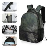 yanfind Children's Backpack Landscape Countryside Plant Wilderness  Canyon Valley Pictures Outdoors Grey Tree Preschool Nursery Travel Bag