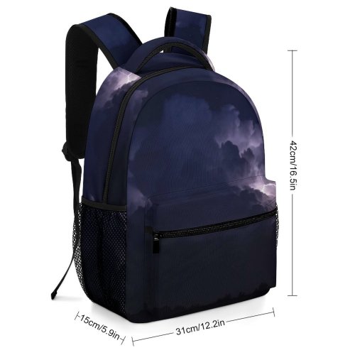 yanfind Children's Backpack Meteorology Mist Cumulus Bolt Stormcell Domain Fog Strike Public Cloudy Thunderstorm Preschool Nursery Travel Bag