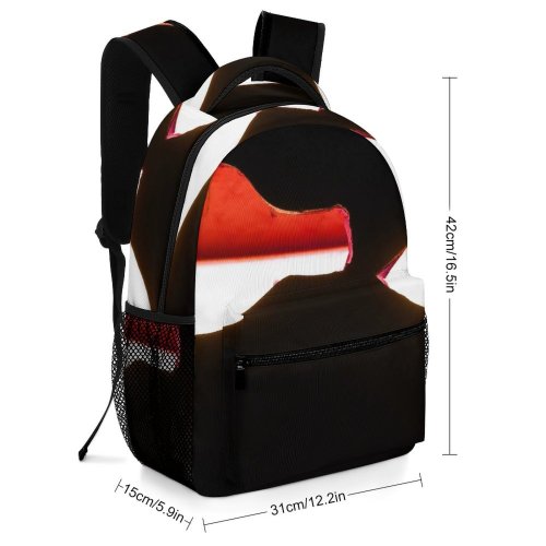 yanfind Children's Backpack Bar Light Drinks Wine Beer Drunk Party Tabern Glowing Sillouette Carmine Preschool Nursery Travel Bag