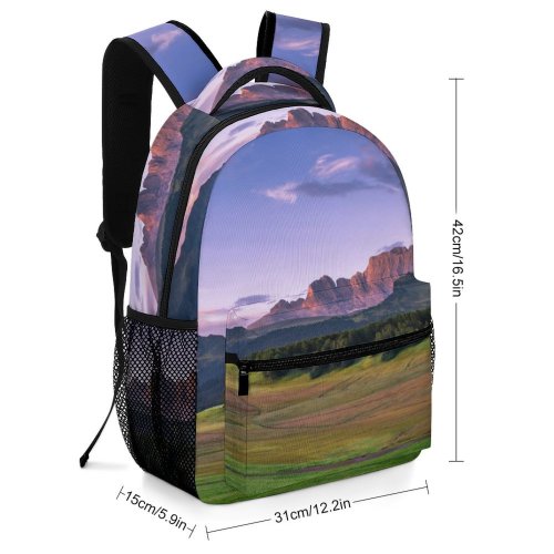 yanfind Children's Backpack Landscape Rural Forest Domain Wallpapers Pictures Grassland Seiser Outdoors Tree Alm Preschool Nursery Travel Bag