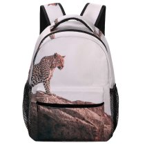 yanfind Children's Backpack Leopard Big Africa Cat Safari Panthera Wild  Wildlife Preschool Nursery Travel Bag