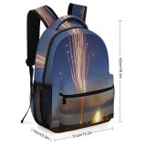 yanfind Children's Backpack Fireworks Roman Candle Time Lapse Fourth July Th Sky Light Night Event Preschool Nursery Travel Bag