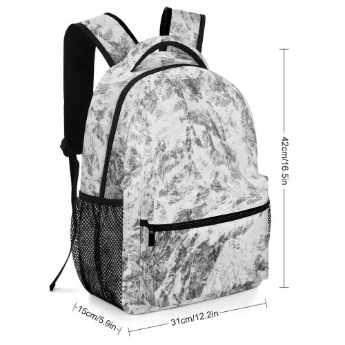 yanfind Children's Backpack Francia Pelvoux Peak Pictures Outdoors Grey Snow Free Range  Birds Preschool Nursery Travel Bag