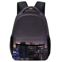yanfind Children's Backpack Evening Skyscrapers City Buildings Architecture Downtown Cityscape Preschool Nursery Travel Bag