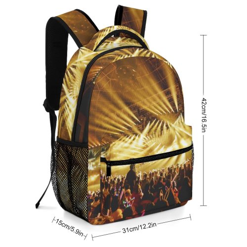 yanfind Children's Backpack Festival Entertainment Staduim Screen Performance Lights Crowd Audience Event Musicians Live Preschool Nursery Travel Bag