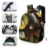 yanfind Children's Backpack Dragonflies Odonata Insects Macro Eyes Big Mouth Scary Reflections Insect Damseflies Preschool Nursery Travel Bag