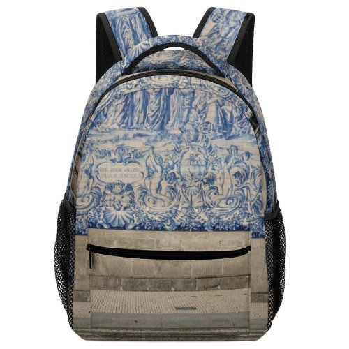 yanfind Children's Backpack Crossing Wall Sidewalk Zebra Portugal Porto Signal Street Streetart Road Traffic Light Preschool Nursery Travel Bag