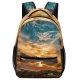 yanfind Children's Backpack Backlit Dark Clouds Sunset Landscape Daylight Evening Travel Storm Light  Outdoors Preschool Nursery Travel Bag