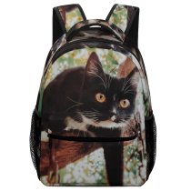 yanfind Children's Backpack Outdoors Cute Tuxedo Focus Cat Tree Pet Fur Preschool Nursery Travel Bag