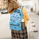 yanfind Children's Backpack Drop Drops Droplet Dew Liquid Bubble Texture Dark Macro Design Preschool Nursery Travel Bag