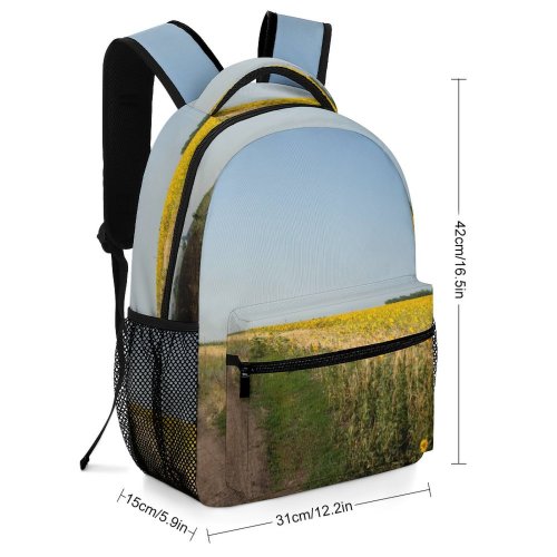 yanfind Children's Backpack Field Grassland Outdoors Countryside Farm Meadow Rural Plant Public Domain Preschool Nursery Travel Bag