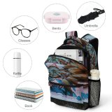 yanfind Children's Backpack Mural  Feathers Creative Catcher Wallpapers Clouse Dream Leaves Orangemorange Art Preschool Nursery Travel Bag
