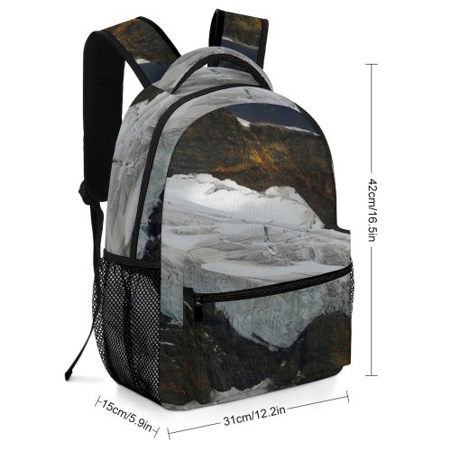 yanfind Children's Backpack Lauterbrunnen Switzerland Rock Jungfraujoch Layer Pictures Outdoors Grey Snow Alps Preschool Nursery Travel Bag
