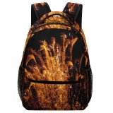 yanfind Children's Backpack Fireworks Night Party Year Event Fte Year's Eve Midnight Sky Fire Darkness Preschool Nursery Travel Bag