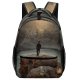 yanfind Children's Backpack Backlit Rocky Bokek Scenery Sunset Adventure Landscape Travel Waterfall Beach  River Preschool Nursery Travel Bag