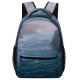 yanfind Children's Backpack Cliff Outdoors Promontory Ocean United States Sea Grey Mendocino Calm Golden Hour Preschool Nursery Travel Bag