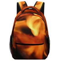 yanfind Children's Backpack Flame Flames Fire Fires Hot Heat Burn Danger Macro Closeup Bonfire Gas Preschool Nursery Travel Bag