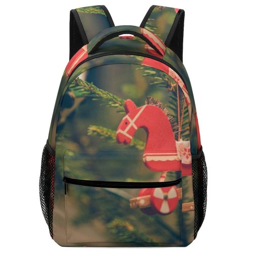 yanfind Children's Backpack  Tree Xmas Branch  Season Wood Pine Vintage Hanged Ornament Decorate Preschool Nursery Travel Bag