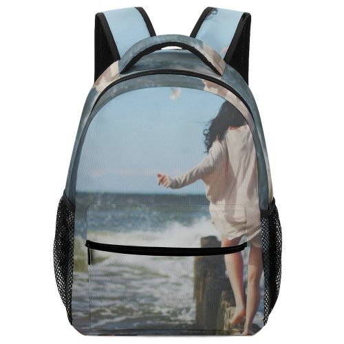 yanfind Children's Backpack Girl Coast Sand Pillars Daytime Beach Wear Outdoors Seashore Shore Preschool Nursery Travel Bag