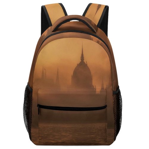 yanfind Children's Backpack Fog Budapest Hungary Mist Outdoors Kossuth Lajos Ter HQ Tumblr Cool Smog Preschool Nursery Travel Bag