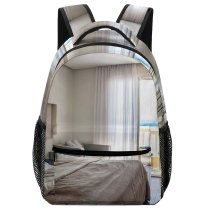 yanfind Children's Backpack Bedroom Balcony Design Furniture Room Lamp Bed Curtain Interior Preschool Nursery Travel Bag