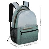 yanfind Children's Backpack Coast City Port Beach Doha Qatar Domain Island Ocean Public Shoreline Preschool Nursery Travel Bag