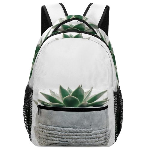 yanfind Children's Backpack Flora Plants Focus Potted Botanical Plant Succulent Cactus Growth Preschool Nursery Travel Bag