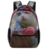 yanfind Children's Backpack Cute Grey Pet Kawaii Kitty Kitten Cat Little Adorable Preschool Nursery Travel Bag