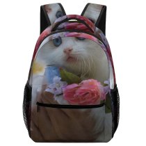 yanfind Children's Backpack Cute Grey Pet Kawaii Kitty Kitten Cat Little Adorable Preschool Nursery Travel Bag