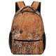yanfind Children's Backpack Grass Field Flora Plant Cheetah Wildlife Kenya Hunt Wait Pair Spot Wheat Preschool Nursery Travel Bag