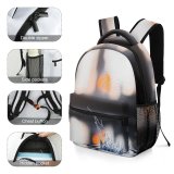 yanfind Children's Backpack  Focus  Field Ripple Drop Reflection Depth Preschool Nursery Travel Bag