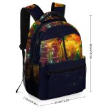 yanfind Children's Backpack Dark Time Reflections Illuminated Lights Night Glisten Balls Preschool Nursery Travel Bag