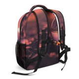 yanfind Children's Backpack  Focus Lensball Ball Crystal Depth Sunset Field  Sunrise Glass Outdoors Preschool Nursery Travel Bag