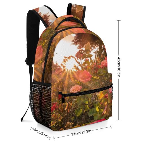 yanfind Children's Backpack  Flower Plant Rose  Light Berkeley  Usa Sunlight Geranium Park Preschool Nursery Travel Bag