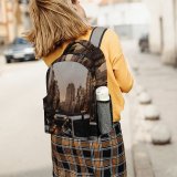 yanfind Children's Backpack  Street City Dark Lights Landscape Daylight Traffic Evening Travel Light Buildings Preschool Nursery Travel Bag