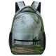 yanfind Children's Backpack Fisherman Danube River Fishing Fish Natural Landscape Tree Bank Vegetation Watercourse Resources Preschool Nursery Travel Bag