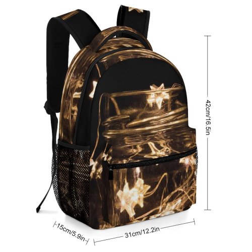 yanfind Children's Backpack Glass Dark String Illuminated Lights Items Electric Jar Preschool Nursery Travel Bag