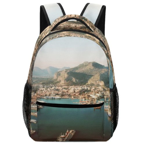 yanfind Children's Backpack Bay Tourism City Cityscape Port Landscape Daylight Pier Travel Island Beach Harbour Preschool Nursery Travel Bag