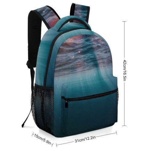 yanfind Children's Backpack Beautiful Underwater Desktop  Pretty Reflection Motion Sea Cool Preschool Nursery Travel Bag