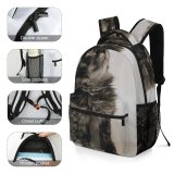 yanfind Children's Backpack Young Pet Funny Kitten Portrait Tabby Curiosity Cute Little Sit  Whisker Preschool Nursery Travel Bag