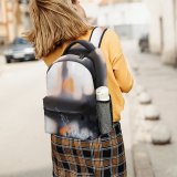 yanfind Children's Backpack  Focus  Field Ripple Drop Reflection Depth Preschool Nursery Travel Bag