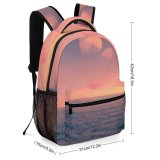 yanfind Children's Backpack Aeroplane Airplane Clouds  Window Sunset Aircraft Plane Travel  Atmosphere Sunrise Preschool Nursery Travel Bag
